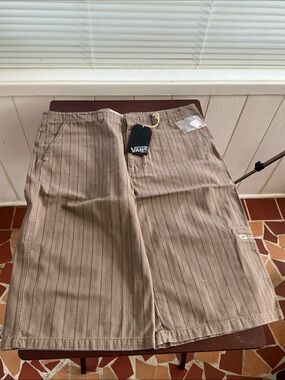 Vans Men’s Tan Pinstripe shorts